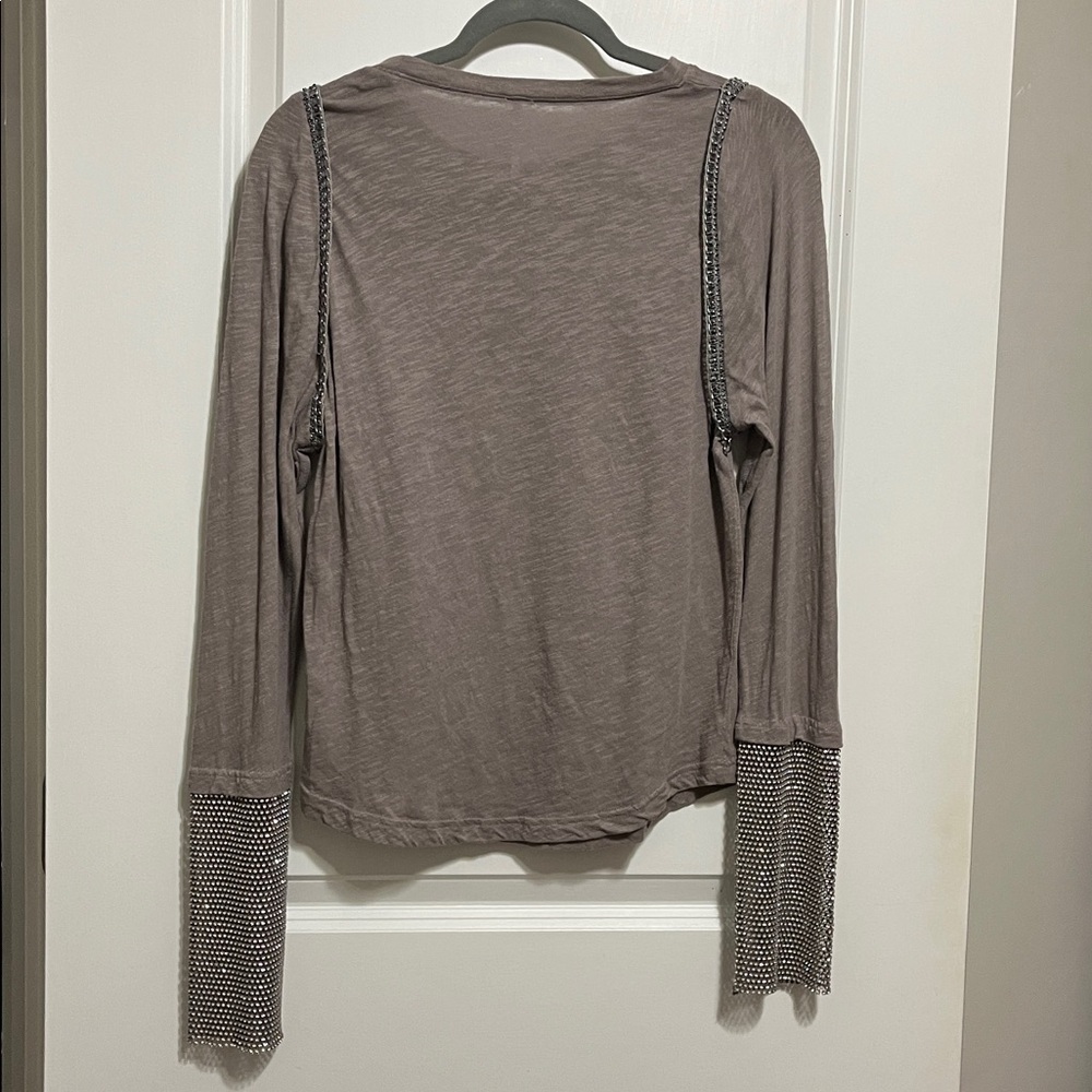 Free People After Dark Cuff Top Embellished Sz Small - Picture 6 of 10
